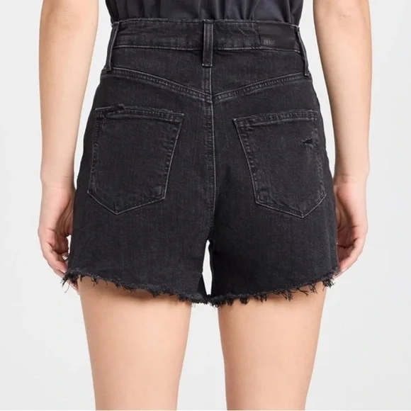 Paige Women’s Dani Cut Off Shorts Black Size 24 - Picture 4 of 12